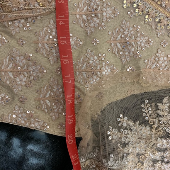 Silver Anrakha/Shalwar Kameez - Picture 6 of 8